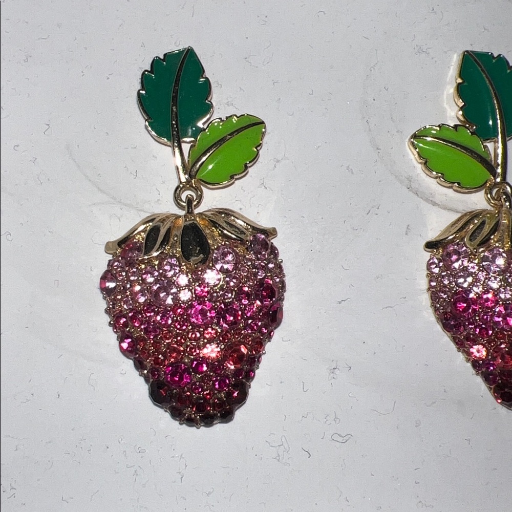 BaubleBar Glittering Berry Sweet Earrings 🍓 - Picture 2 of 2